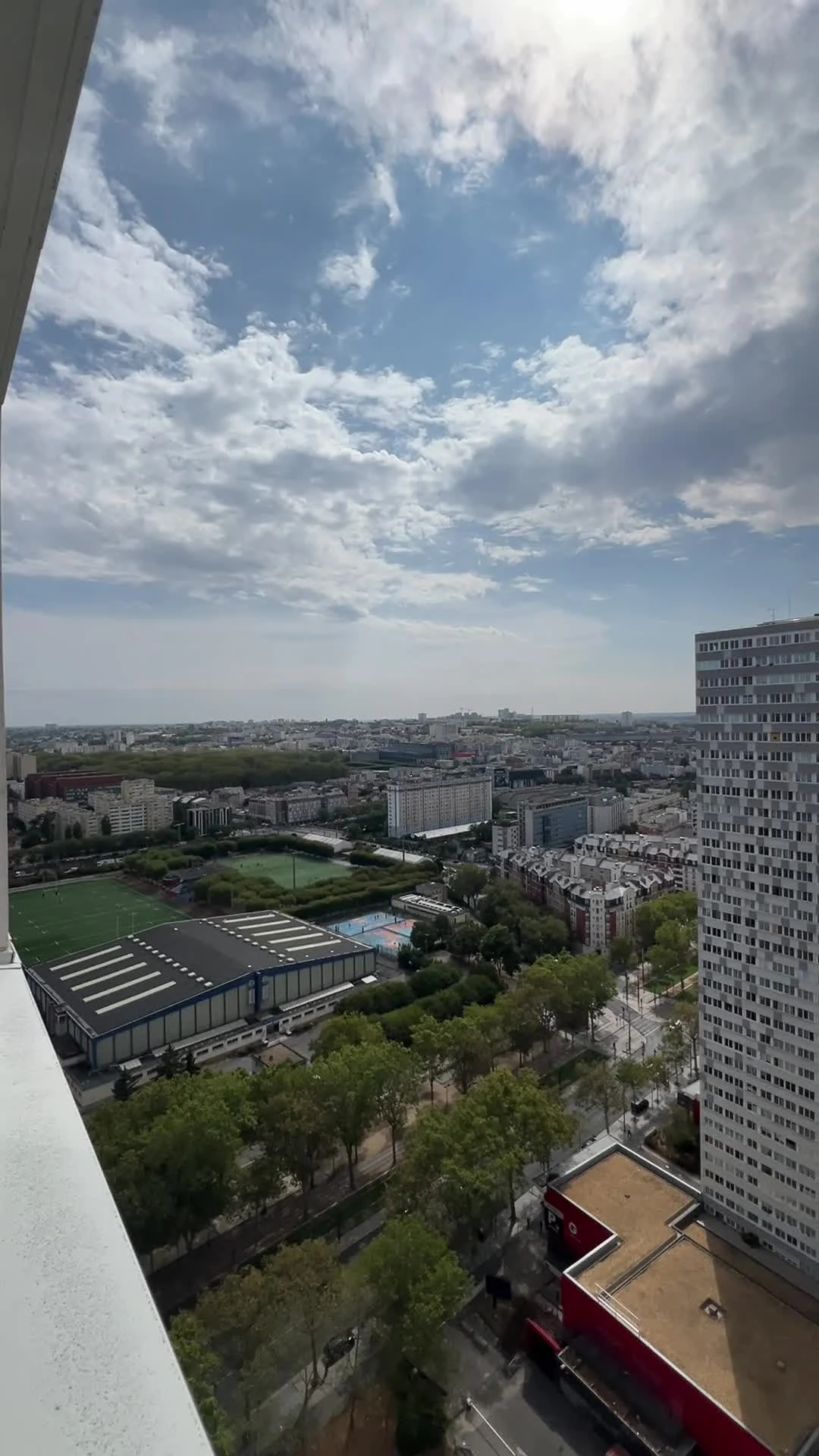 Autre angle de vue réel depuis le studio